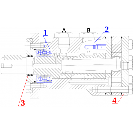 SILNIK HYDRAULICZNY BMR SMR OMP 400 cm3 ALSG2 GR2
